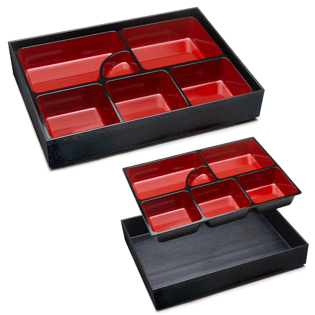 Black & Red Lacquer Lunch Box