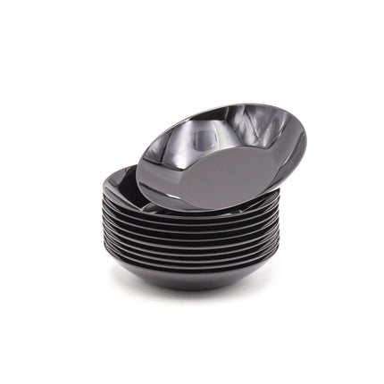 Japanese Lacquer Plate 10pc Set 5-1/4"D - Black
