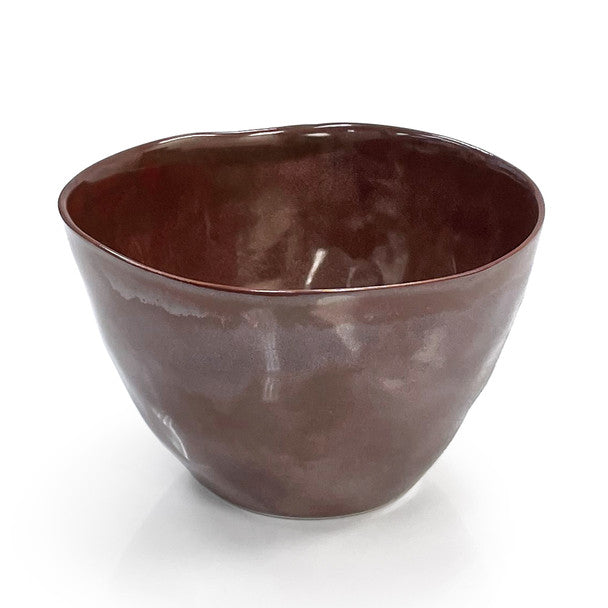 Organic Deep Copper Red Bowl 5-3/4"D