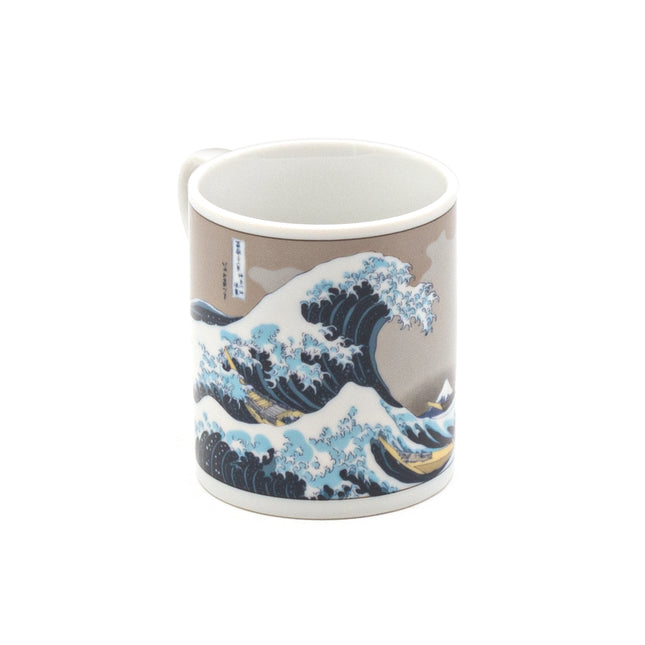 Japanese Porcelain Teacup: The Great Wave off Kanagawa Design