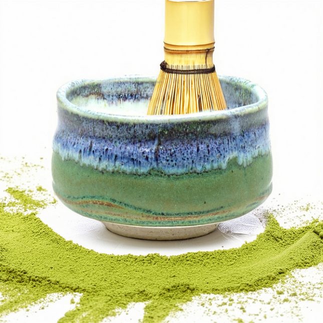Matcha Bowl 3.25"H, Sky Field