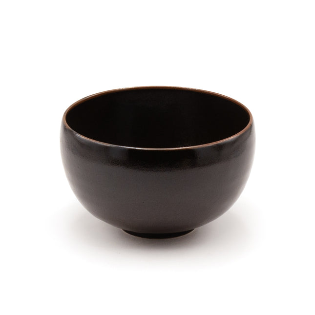 Japanese Ceramic Rice Bowl - Brown