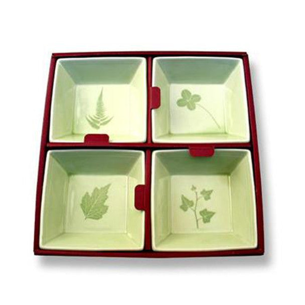 Assorted Leaf Sauce Dish Set