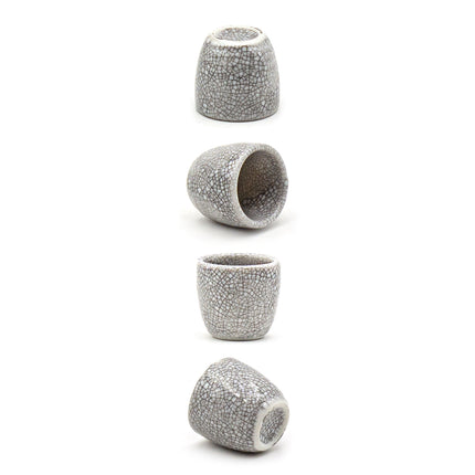 Gray Sake Set 4 Cups