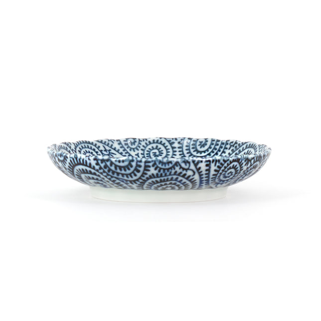 Blue Porcelain Plate 5.25"D