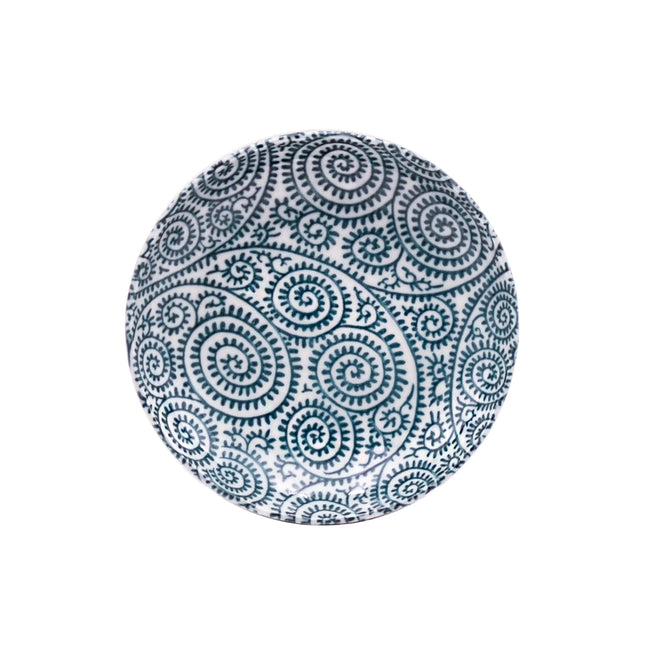 Blue Porcelain Plate 5.25"D