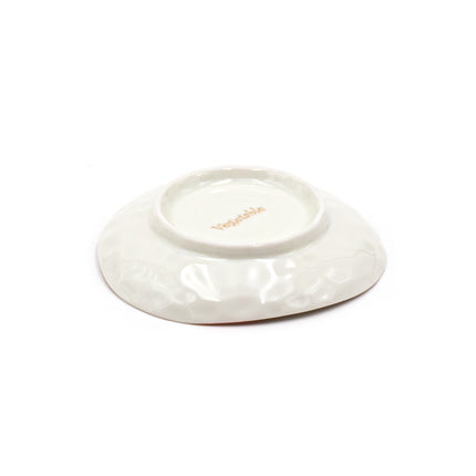 Tomato Porcelain Plate Irregular White - Set of 4