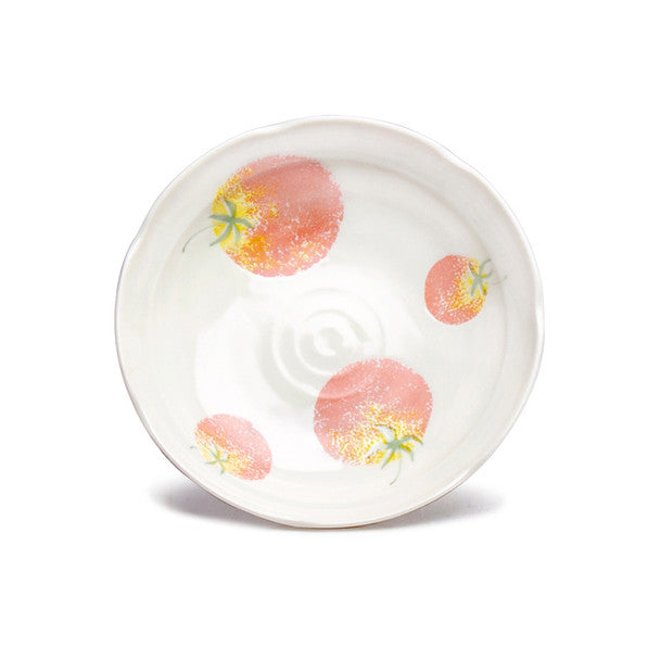 Tomato Porcelain Plate 8" Irregular White, Set of 4