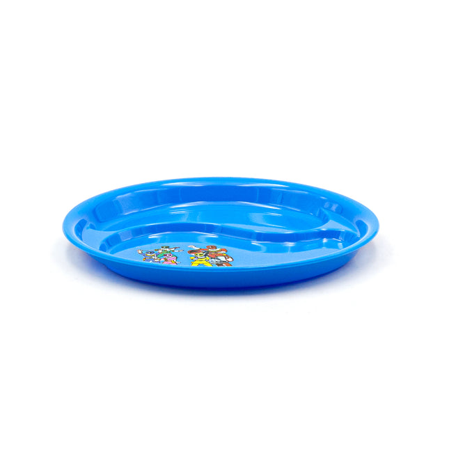 Blue Kids Lunch Plate Power Rangers Print - Set of 10