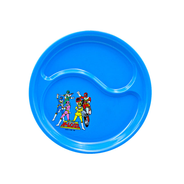 Blue Kids Lunch Plate Power Rangers Print - Set of 10