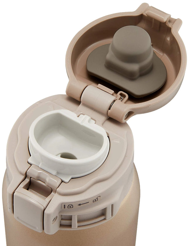 Zojirushi Vacuum Mug Flip-Open Stainless Steel 0.6L (Beige Gold)