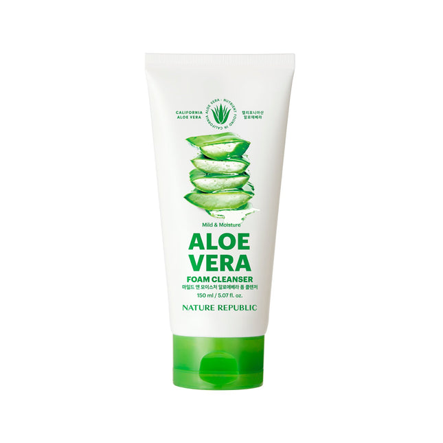 Nature Republic Mild & Moisture Aloe Vera Foam Cleanser