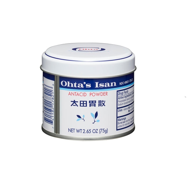 [Ohta's Isan 일본 대표 위장약 '오타이산'] Antacid Herbal Powder, Made in Japan - Small Single Can (2.65 oz)